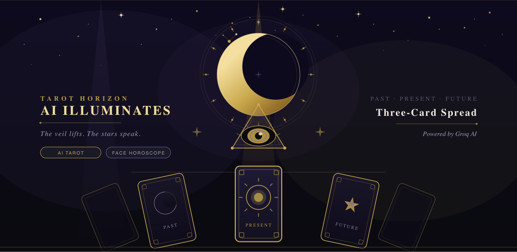 Mystical tarot card reading